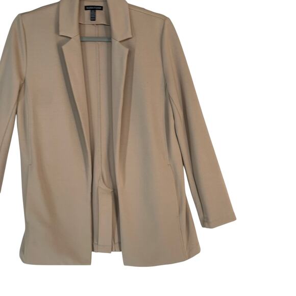 Eileen Fisher Flex Tencel Ponte Notch Collar Jacket XS Bramble Tan - Picture 3 of 12